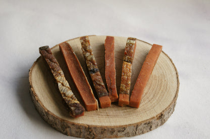 Salmon skin strips